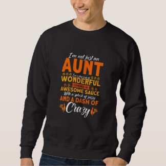 Womens Not Just An Aunt Big Cup Of Wonderful Thank スウェットシャツ