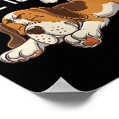 Womens Not Today Maybe Tomorrow Funny Lazy Dog Sle ポスター (角)