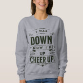 WOMEN'S NOW I'M UP CHEER UP スウェットシャツ (正面)