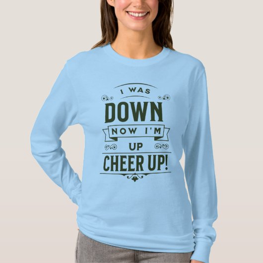 WOMEN'S NOW I'M UP CHEER UP LONG SLEEVE TEE Tシャツ (正面)