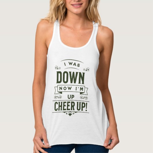 WOMEN'S NOW I'M UP CHEER UP TANK TOP  タンクトップ (正面)