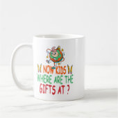 Womens Now Kids Where Are The Surprises Funny Teac コーヒーマグカップ (左)