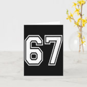 Womens Number 67 Numbered Uniform Srts Jersey Team カード (黄色い花)