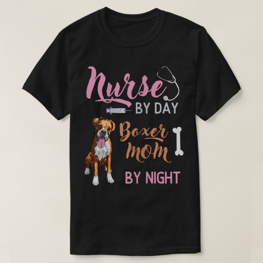 Womens Nurse By Day, Boer MoM By Night For Nurses  Tシャツ (デザイン正面)
