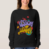 WOMEN'S PAINT SPLASH LESSONS LEARN SWEATSHIRT スウェットシャツ (正面)