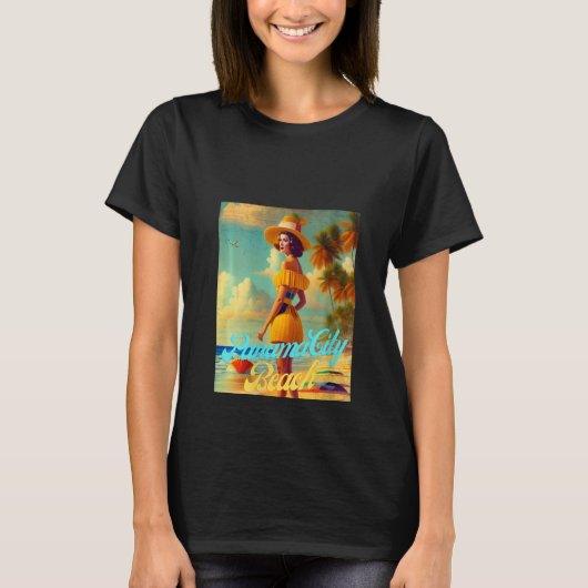 Womens Panama City Beach Florida Parasdise Beautif Tシャツ (正面)