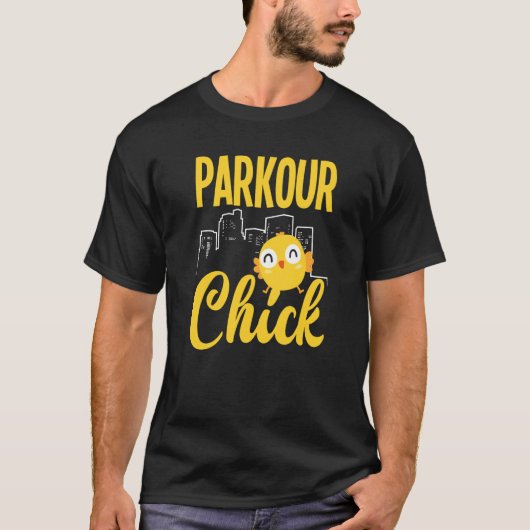 Womens Parkour Chick Parkour Girl Tシャツ (正面)