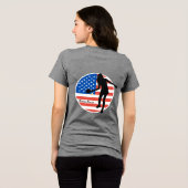 Women's Patriotic Pickleball T by Pickle Peace トライブレンドＴシャツ (裏面全面)