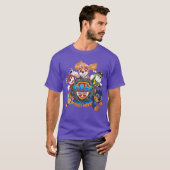 Womens PAW Patrolhe Mighty Movie Flying VNeck vint Tシャツ (正面フル)