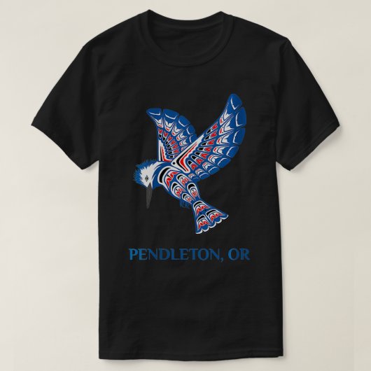 Womens Pendleton Oregon Native American Kingfisher Tシャツ (デザイン正面)