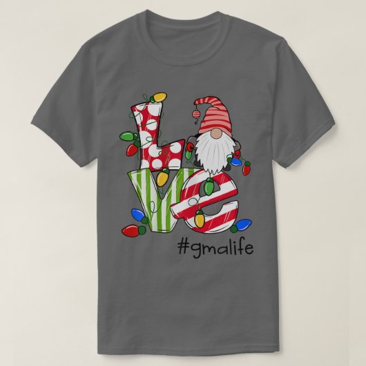 Womens Personalized Love Gmalife Candy Gnome Chris Tシャツ (デザイン正面)