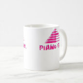Womens Piano Girl Designs For Piano Players コーヒーマグカップ (正面右)