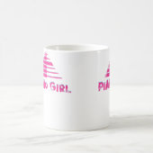 Womens Piano Girl Designs For Piano Players コーヒーマグカップ (中央)