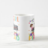 Womens Piano Music Lover Just A Girl Who Loves Pia コーヒーマグカップ (中央)