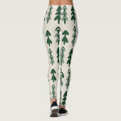 Women's Pine Trees Pattern Fashion Leggings レギンス (裏面)