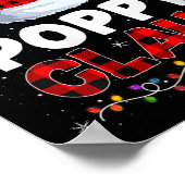 Womens Ppy Claus Christmas Pajamas Santa Matching  ポスター (角)