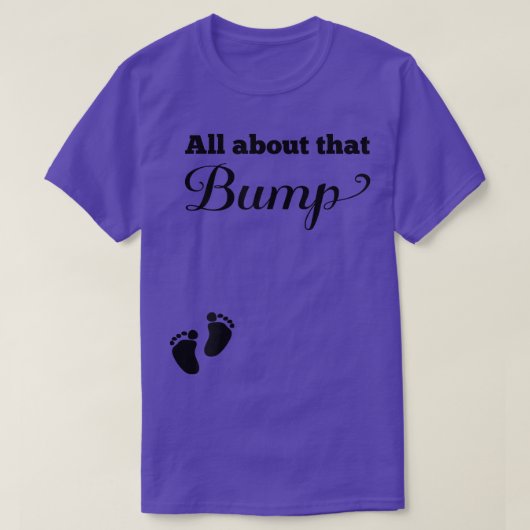 Womens Pregnancy Announcement   All About That Bum Tシャツ (デザイン正面)