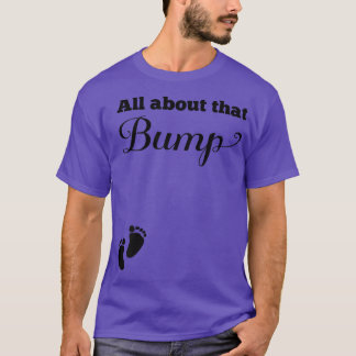 Womens Pregnancy Announcement   All About That Bum Tシャツ