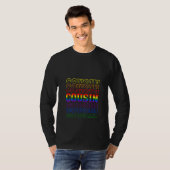 Womens Pride Cousin Proud Gay Lesbian LGBT flag F Tシャツ (正面フル)