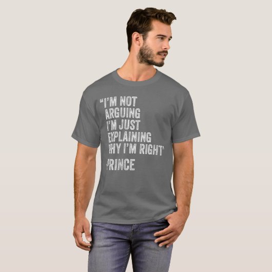 Womens Prince Quote Funny Birthday Custom Name Ide Tシャツ (正面フル)