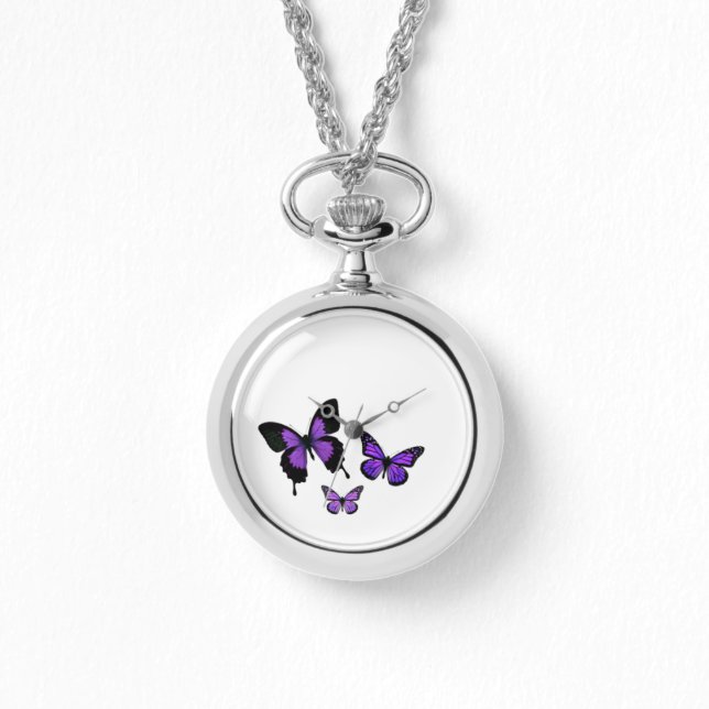 Womens Printed Wrap-のまわりに Wrist Watch 腕時計 (正面)