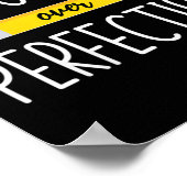 Womens Progress Over Perfection Motivational Back  ポスター (角)