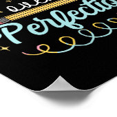 Womens Progress Over Perfection Motivational Teach ポスター (角)