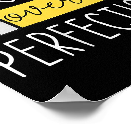 Womens Progress Over Perfection Motivational Teach ポスター (角)