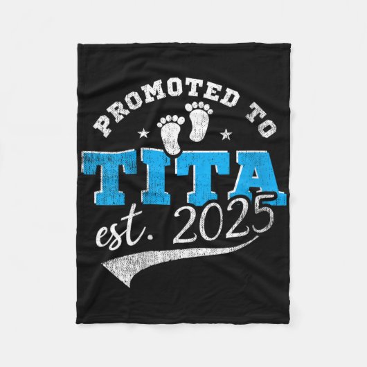 Womens Promoted To Tita 2025 New Filino Aunt Vinta フリースブランケット (正面)