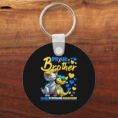 Womens Proud Brother World Down Syndrome Awareness キーホルダー (正面)