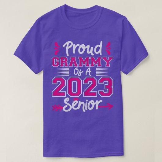Womens Proud Grammy of a 2023 Senior Graduation He Tシャツ (デザイン正面)