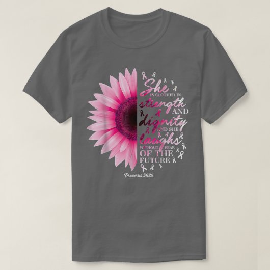Womens Proverbs 31 Bible Verse Christian Breast Ca Tシャツ (デザイン正面)
