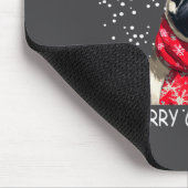 Womens Pug Dog Xmas Santa Hat F Christma Long Slee マウスパッド (コーナー)