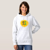 Women's Pullover Hoodie グレー SUN AFRICA 26 パーカ (正面フル)