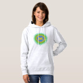 Women's Pullover Hoodie ash   SUN BRASIL  パーカ (正面フル)