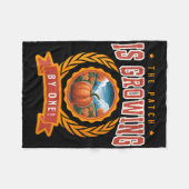 Womens Pumpkin Pregnancy Annnouncement Baby Reveal フリースブランケット (正面(横))