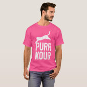 Womens Purrkour Funny Jumping Cats Parkour Gear Tシャツ (正面フル)