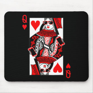 Womens Queen Of Hearts - Vintage Valentine's Day C マウスパッド