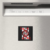 Womens Queen Of Hearts - Vintage Valentine's Day C マグネット (インサイチュ (食洗機))