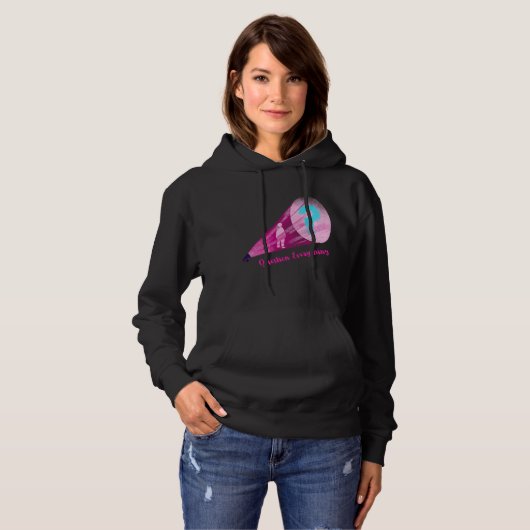 Women's Question Everything Hoodie  パーカ (正面フル)