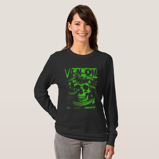 Women's Radioactive Venom Long Sleeve Tee  Tシャツ (正面フル)