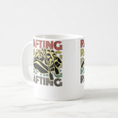 Womens Rafting Retro Loves Kayak Boat Good Paddlin コーヒーマグカップ (正面左)