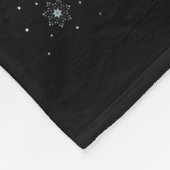 Womens Reindeer Santa Sleigh Flying Funny Magical フリースブランケット (角)