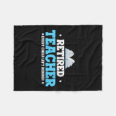 Womens Retired Teacher Every Child Left Behind Bol フリースブランケット (正面(横))