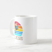 Womens Retro Bouldering Wall Smash Indoor Climbing コーヒーマグカップ (正面左)