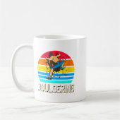 Womens Retro Bouldering Wall Smash Indoor Climbing コーヒーマグカップ (左)