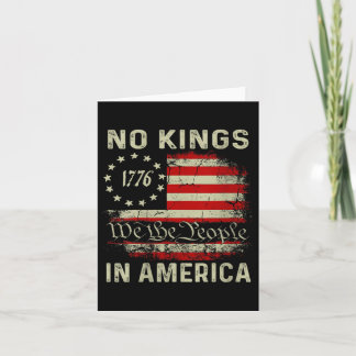 Womens Retro No Kings In America Usa Flag We The P カード