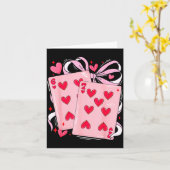 Womens Retro Six Seven 67 Meme Valentines Day Play カード (黄色い花)