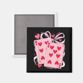 Womens Retro Six Seven 67 Meme Valentines Day Play マグネット (正面/裏面)