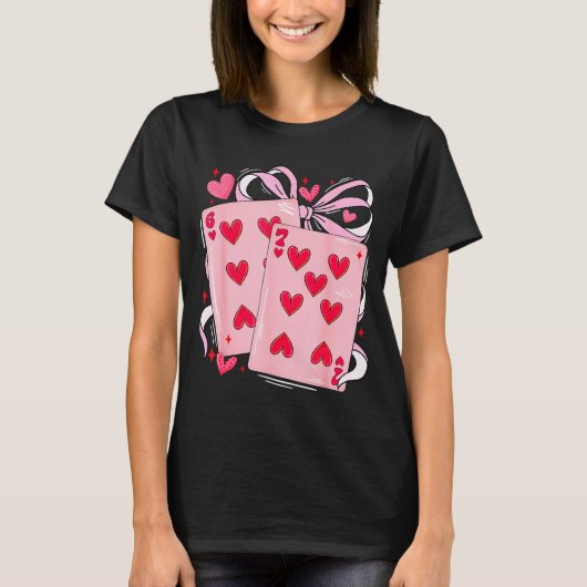Womens Retro Six Seven 67 Meme Valentines Day Play Tシャツ (正面)